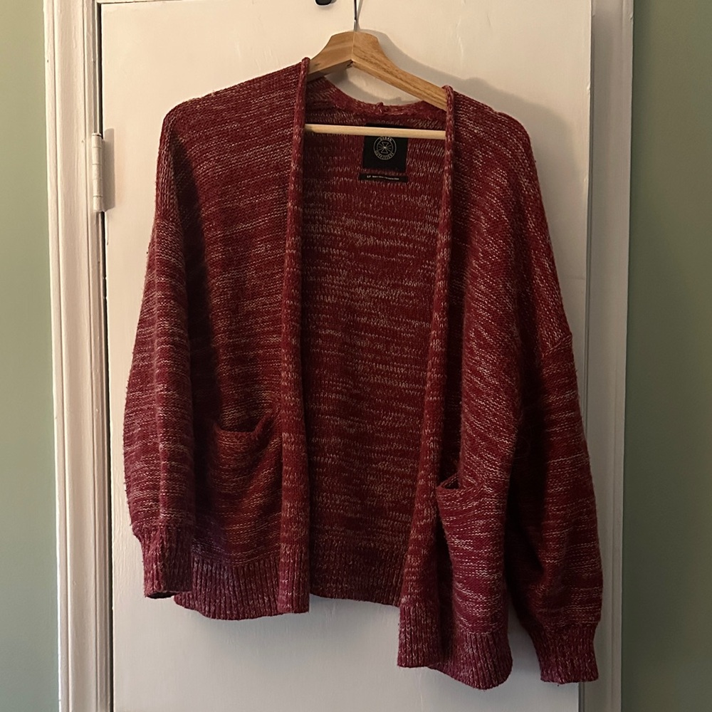 Urban Outfitters Maroon Cardigan